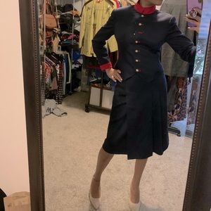 Stunning Albert Nipon Navy Wool Suit